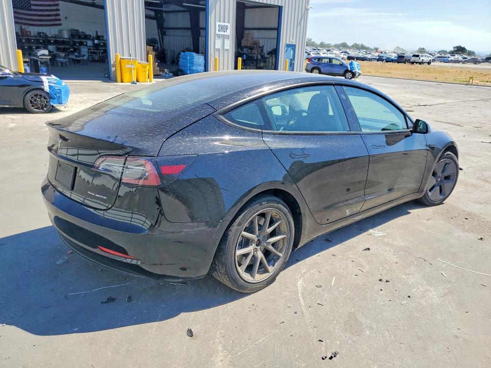 2022 Tesla Model 3 VIN 5YJ3E1EB7NF239679 COPART salvage auction — SIDE, Ca - Salvage Certificate, sold $6,400 on 2026-07-23 (photo 3)