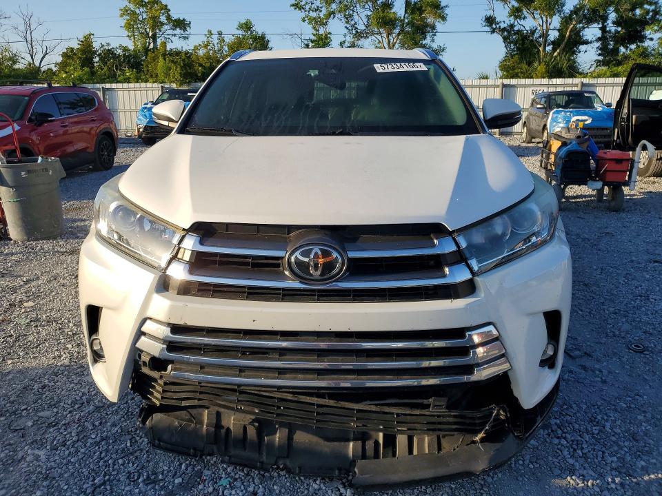 2019 Toyota Highlander VIN 5TDDZRFH4KS736609 COPART salvage auction — REAR END, Fl - Cert Of Title Slvg Rebuildable, sold $7,400 on 2026-07-06 (photo 5)