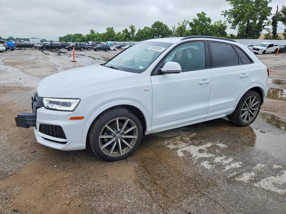 2018 Audi Q3 VIN WA1HCCFS2JR005664 COPART salvage auction — FRONT END, MO - SALVAGE CERTIFICATE OF TITLE, sold $2,600 on 2026-07-31 (photo 1)