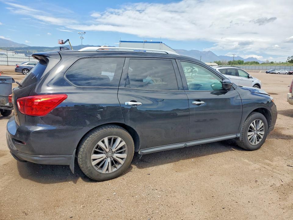 2019 Nissan Pathfinder VIN 5N1DR2MN9KC641783 COPART salvage auction — SIDE, CO - SALVAGE TITLE, sold $900 on 2026-08-03 (photo 3)