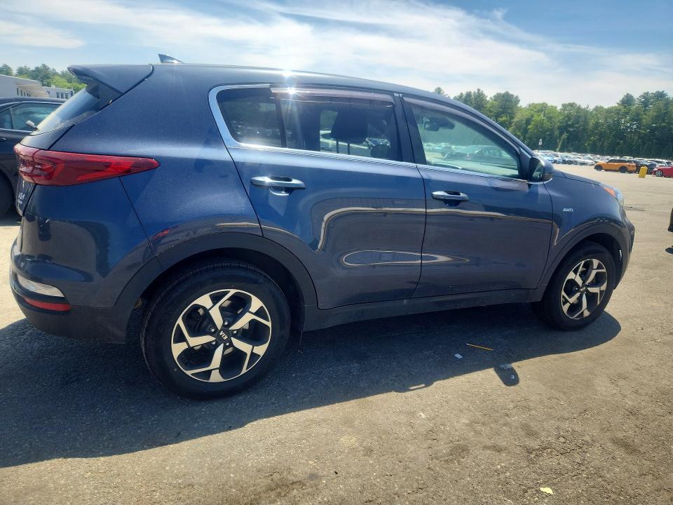 2021 Kia Sportage VIN KNDPMCAC8M7887860 COPART salvage auction — REAR END, Ri - Salvage Certificate Of Title, sold $4,150 on 2026-07-30 (photo 3)