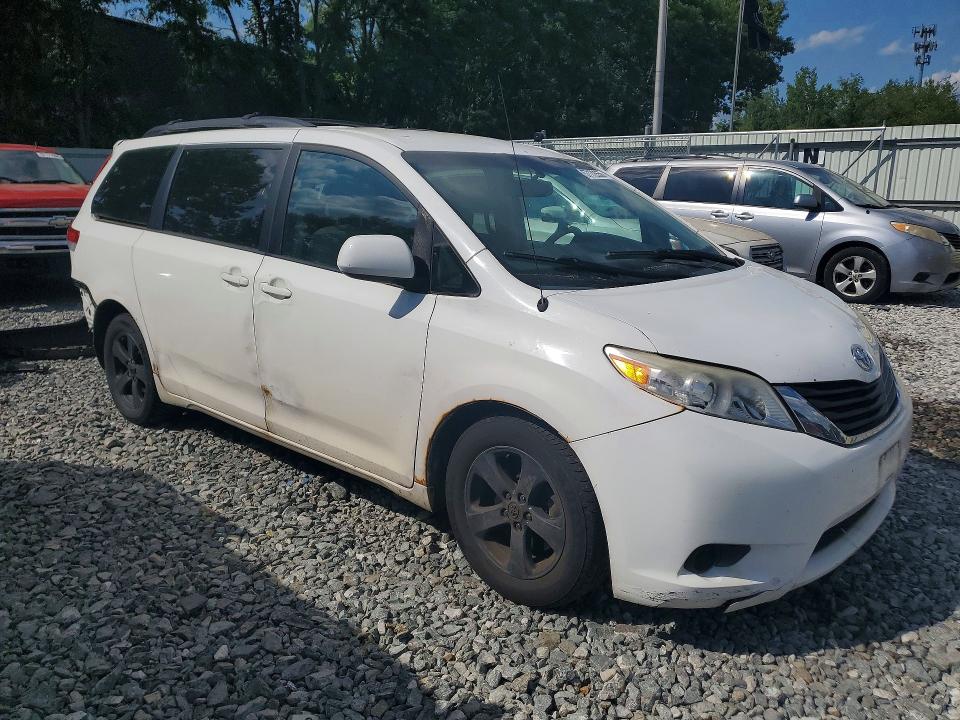2012 Toyota Sienna VIN 5TDKK3DC8CS244425 COPART salvage auction — REAR END, Ny - Cert Of Title-Rebuilt Salvage, sold $550 on 2026-07-06 (photo 4)
