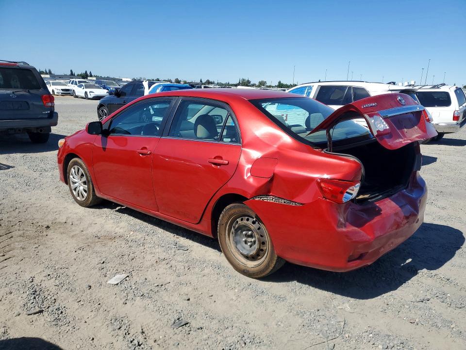 2013 Toyota Corolla VIN 5YFBU4EE3DP158269 COPART salvage auction — REAR END, Ca - Salvage Certificate, sold $1,350 on 2026-07-07 (photo 2)