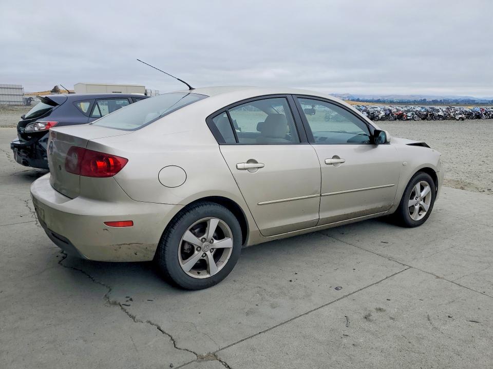 2005 Mazda 3 VIN JM1BK12F451268884 COPART salvage auction — FRONT END, Ca - Salvage Certificate, sold $300 on 2026-07-02 (photo 3)