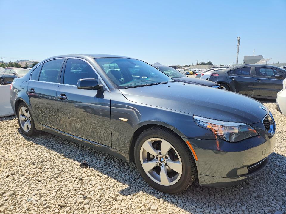 2008 BMW 5er VIN WBANU53528C114314 COPART salvage auction — SIDE, CA - SALVAGE CERTIFICATE, sold $60 on 2026-07-28 (photo 4)