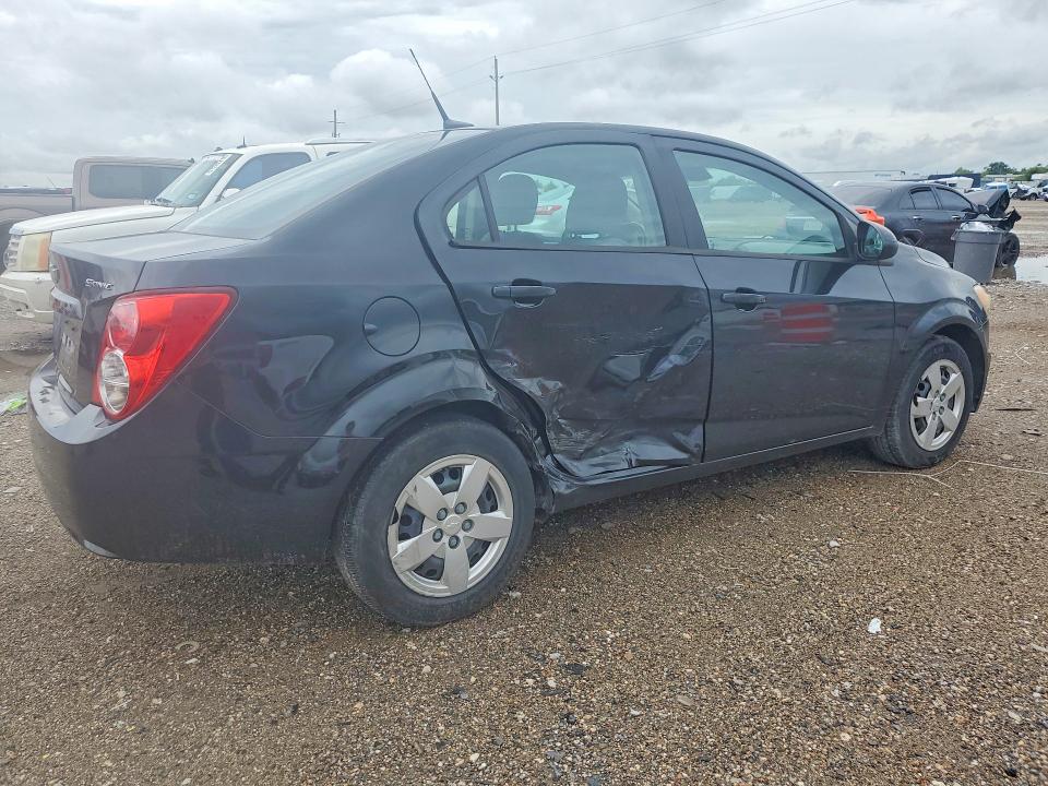 2013 Chevrolet SONIC VIN 1G1JA5SH2D4167582 COPART salvage auction — SIDE, Tx - Salvage Vehicle Title, sold $325 on 2026-07-02 (photo 3)