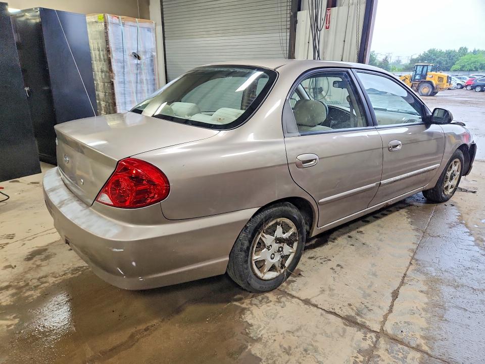 2003 Kia Spectra VIN KNAFB121835245231 COPART salvage auction — FRONT END, IL - SALVAGE CERTIFICATE, sold $275 on 2026-07-28 (photo 3)
