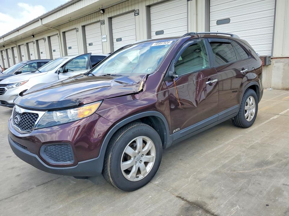 2012 Kia Sorento VIN 5XYKTDA28CG262161 COPART salvage auction — FRONT END, Ky - Cert Of Title-Salvage, sold $1,600 on 2026-07-30 (photo 1)