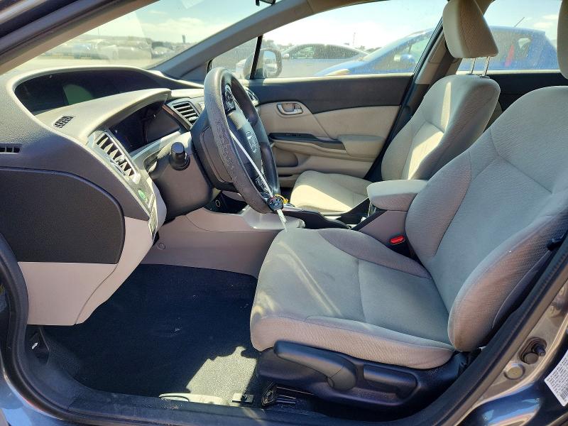 2013 Honda Civic VIN 19XFB2F56DE215379 COPART salvage auction — REAR END, Ca - Salvage Certificate, sold $2,950 on 2026-07-02 (photo 7)