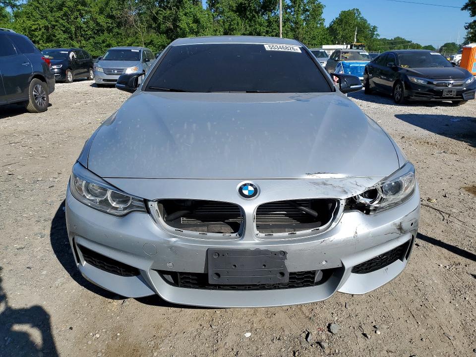 2014 BMW 4er VIN WBA3R5C53EK186536 COPART salvage auction — FRONT END, Md - Cert Of Salvage < 75% Damage, sold $3,250 on 2026-07-30 (photo 5)