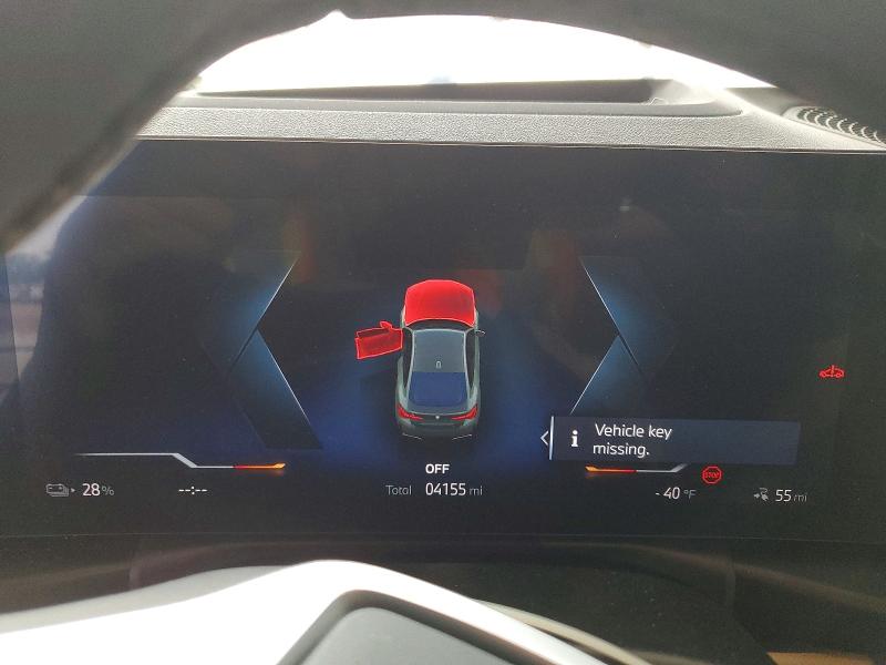 2025 BMW I4 VIN WBY23HD04SFV76388 COPART salvage auction — FRONT END, Tx - Salvage Vehicle Title, sold $7,900 on 2026-08-04 (photo 9)