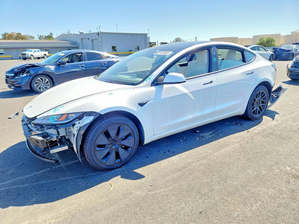 2024 Tesla Model 3 VIN 5YJ3E1EA0RF865068 COPART salvage auction — FRONT END, Ca - Salvage Certificate, sold $10,900 on 2026-07-20 (photo 1)