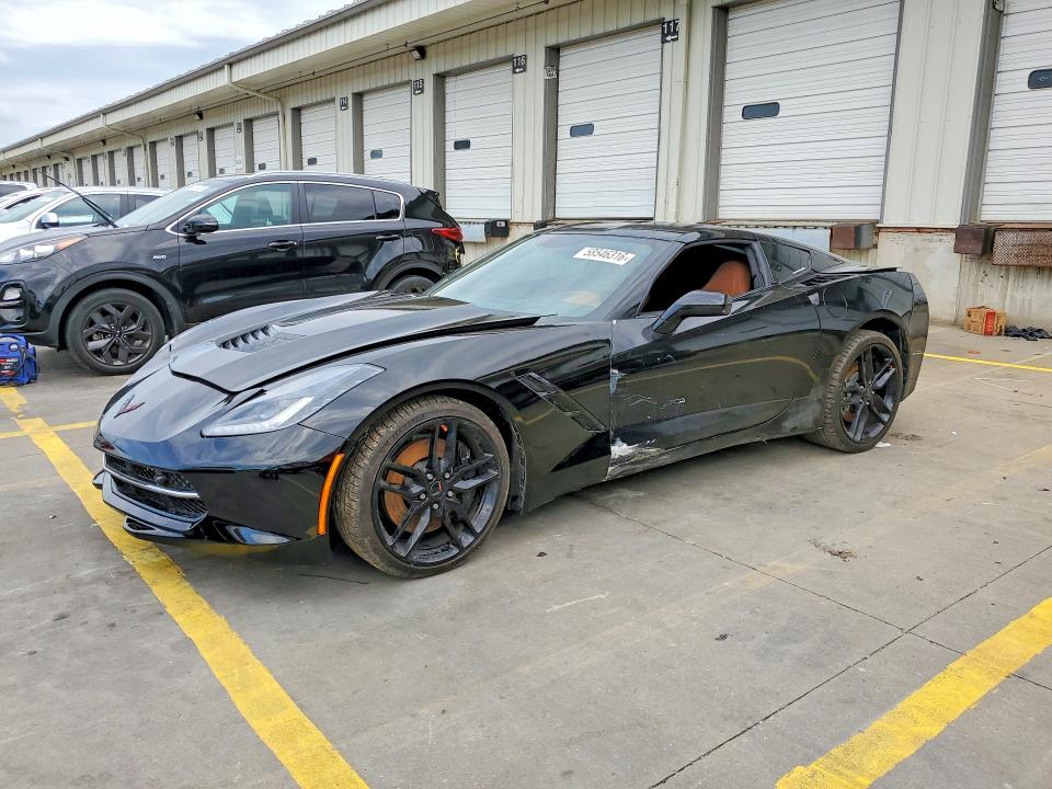 2014 Chevrolet Corvette VIN 1G1YF2D79E5106972 COPART salvage auction — SIDE, Ky - Cert Of Title-Rebuilt Vehicle, sold $15,000 on 2026-07-30 (photo 1)