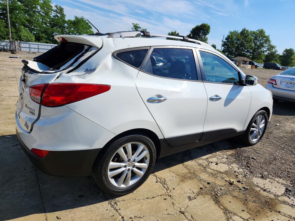 2012 Hyundai Tucson VIN KM8JUCAC4CU534386 COPART salvage auction — REAR END, Nj - Cert Of Title-Salvage, sold $3,700 on 2026-07-20 (photo 3)