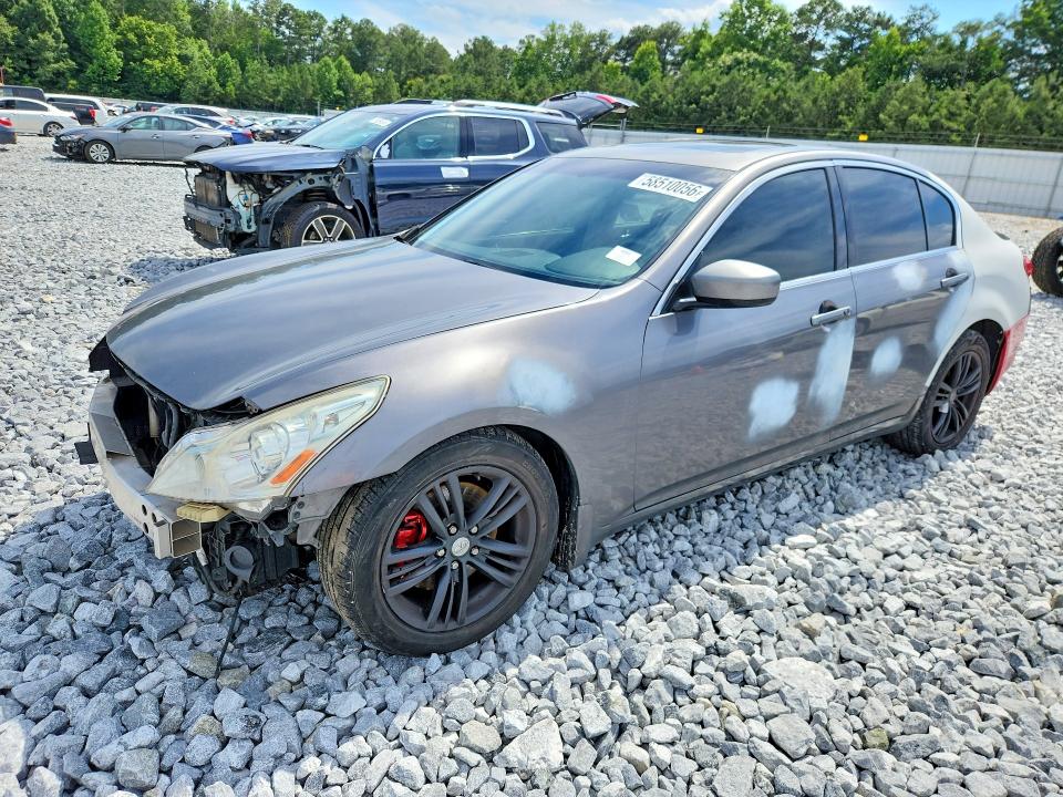 2012 Infiniti G37 VIN JN1CV6AP6CM628089 COPART salvage auction — FRONT END, GA - CERT OF TITLE-SALVAGE (P), sold $275 on 2026-07-23 (photo 1)
