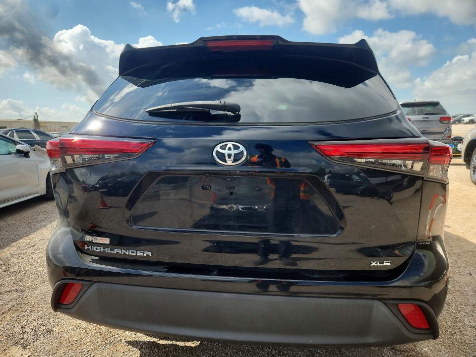 2023 Toyota Highlander VIN 5TDKDRAH8PS037231 COPART salvage auction — FRONT END, IN - CERTIFICATE OF TITLE, sold $10,200 on 2026-07-14 (photo 6)