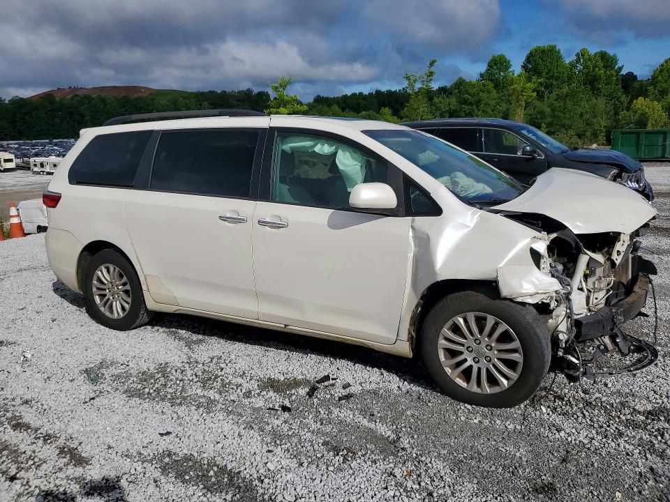 2015 Toyota VIN 5TDYK3DC9FS632276 COPART salvage auction — FRONT END, Ga - Cert Of Title-Salvage, sold $1,400 on 2026-07-27 (photo 4)