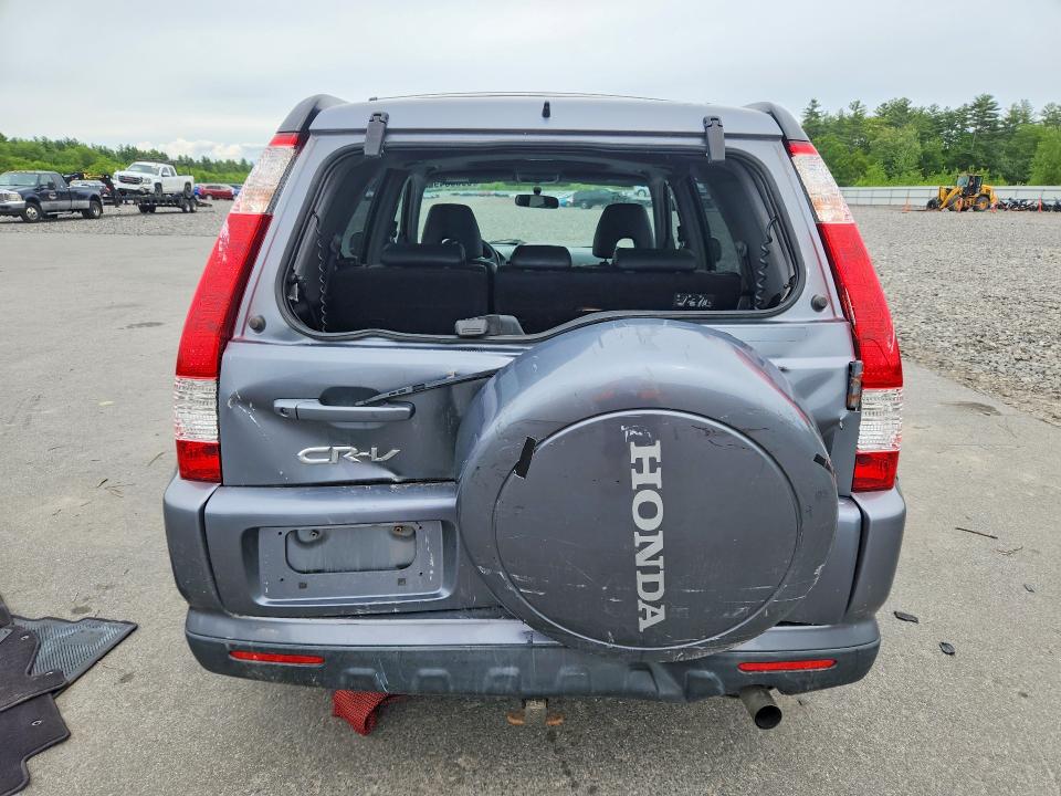 2006 Honda Cr-v VIN SHSRD789X6U422349 COPART salvage auction — REAR END, ME - CERT OF TITLE-SALVAGE COLLISIO, sold $350 on 2026-07-31 (photo 6)