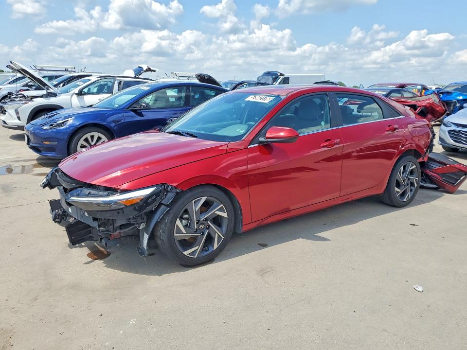 2025 Hyundai Elantra VIN KMHLS4DG3SU971488 COPART salvage auction — REAR END, Tx - Nonrepairable Title, sold $2,450 on 2026-07-08 (photo 1)