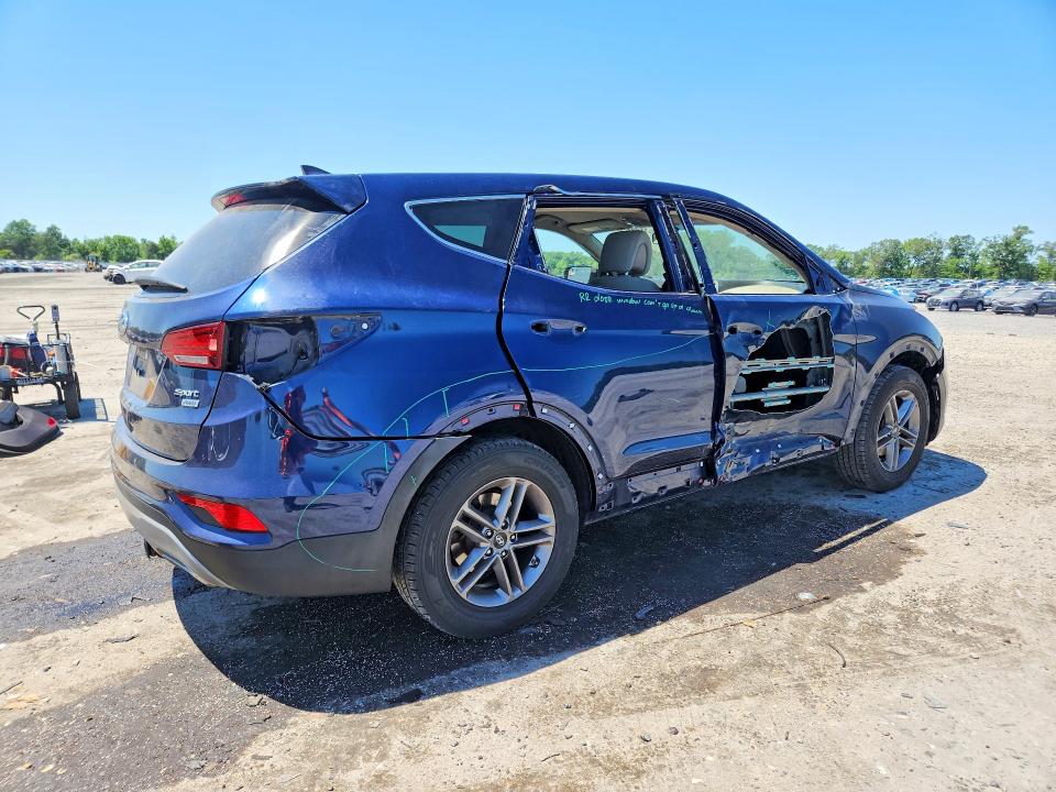 2017 Hyundai Santa fe VIN 5XYZTDLBXHG472554 COPART salvage auction — SIDE, Va - Cert Of Title - Salvage, sold $2,800 on 2026-07-29 (photo 3)