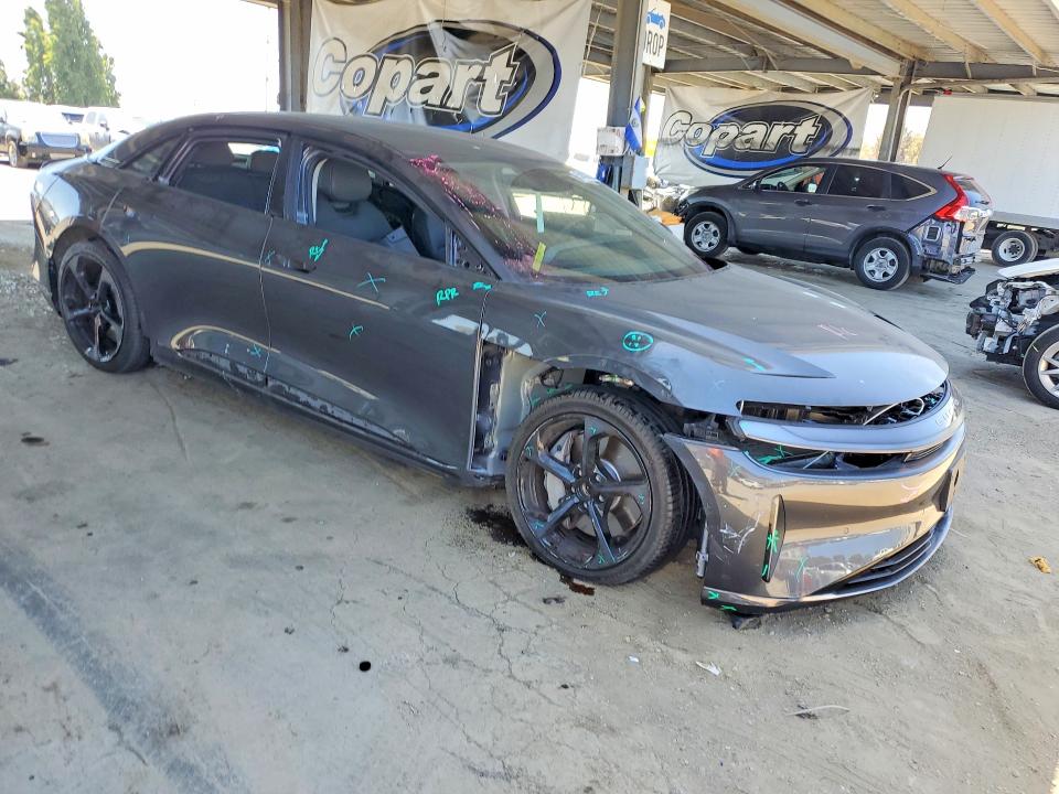 2025 Lucid VIN 50EA1PGA1SA001076 COPART salvage auction — FRONT END, CA - SALVAGE CERTIFICATE, sold $4,100 on 2026-07-30 (photo 4)