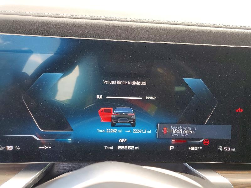 2024 BMW I7 VIN WBY83EH08RCR26734 COPART salvage auction — MECHANICAL, Fl - Cert Of Title Slvg Rebuildable, sold $43,500 on 2026-08-06 (photo 9)