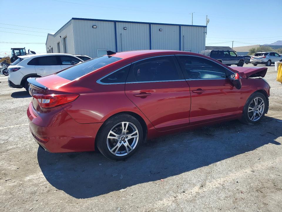 2016 Hyundai Sonata VIN 5NPE24AF0GH267419 COPART salvage auction — FRONT END, Nv - Salvage Title, sold $125 on 2026-07-02 (photo 3)