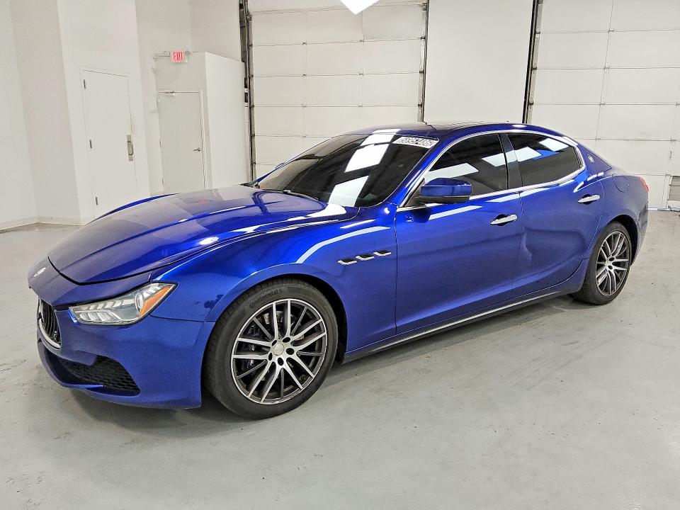 2017 Maserati Ghibli VIN ZAM57RTA2H1216797 COPART salvage auction — FRONT END, IN - CERTIFICATE OF TITLE, sold $3,550 on 2026-08-06 (photo 1)