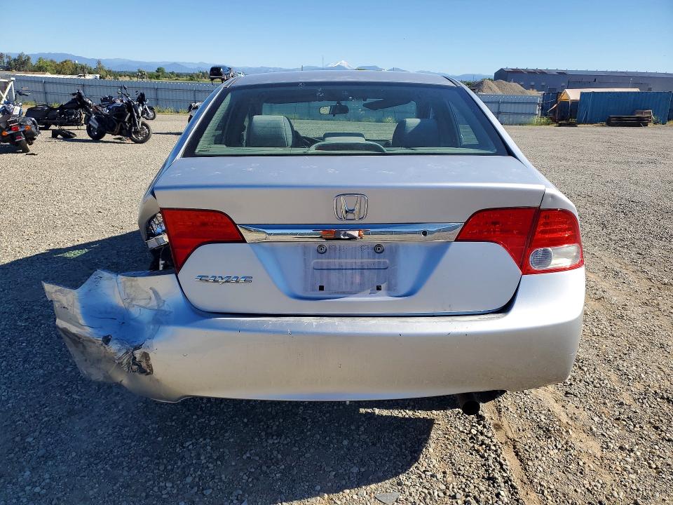 2011 Honda Civic VIN 19XFA1F55BE041654 COPART salvage auction — REAR END, Ca - Salvage Certificate, sold $775 on 2026-07-10 (photo 6)