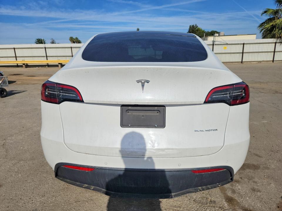 2021 Tesla Model y VIN 5YJYGAEEXMF217863 COPART salvage auction — FRONT END, Ca - Salvage Certificate, sold $7,300 on 2026-07-10 (photo 6)