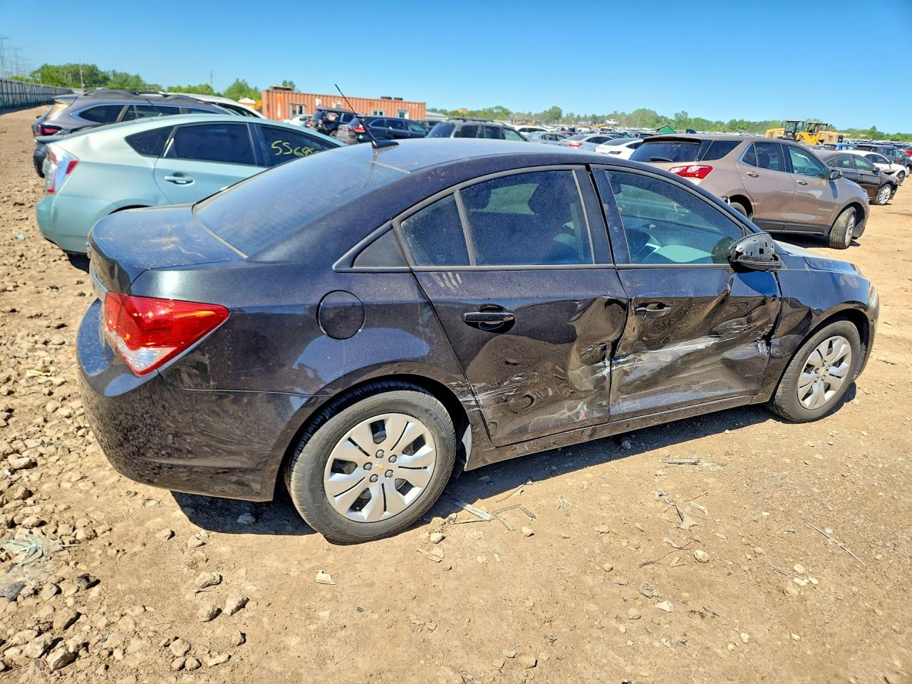 2014 Chevrolet Cruze VIN 1G1PA5SH7E7223753 COPART salvage auction — Side, IL - SALVAGE CERTIFICATE, sold $450 on 2026-07-09 (photo 3)