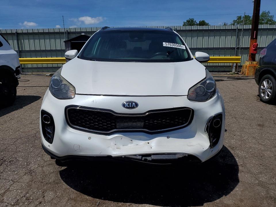 2018 Kia Sportage VIN KNDPNCAC7J7399492 COPART salvage auction — REAR END, Mi - Certificate Of Title, sold $1,100 on 2026-07-31 (photo 5)