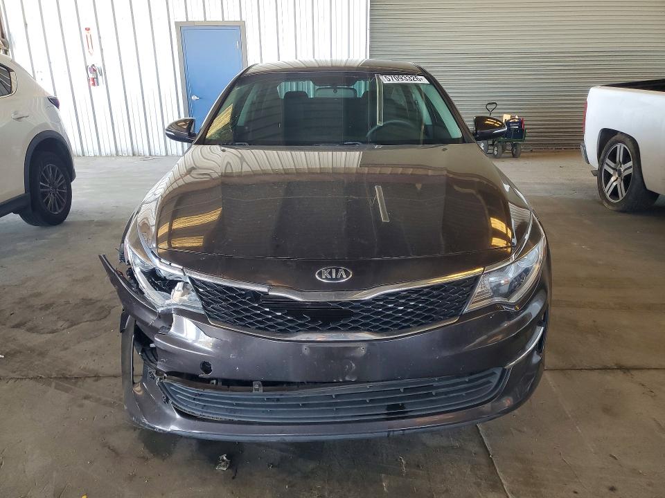 2018 Kia Optima VIN KNAGT4L35J5236308 COPART salvage auction — FRONT END, Ca - Salvage Certificate, sold $1,750 on 2026-07-13 (photo 5)