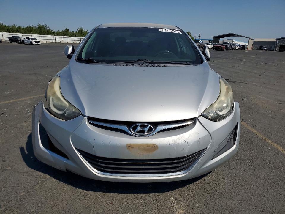 2014 Hyundai VIN 5NPDH4AE9EH464071 COPART salvage auction — FRONT END, Ca - Salvage Certificate, sold $925 on 2026-07-23 (photo 5)