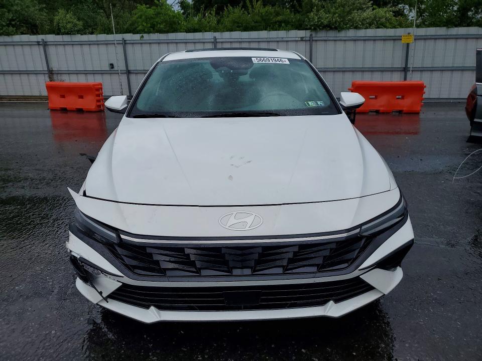 2024 Hyundai Elantra VIN KMHLS4DG6RU753121 COPART salvage auction — FRONT END, Pa - Certificate Of Salvage, sold $6,800 on 2026-07-28 (photo 5)
