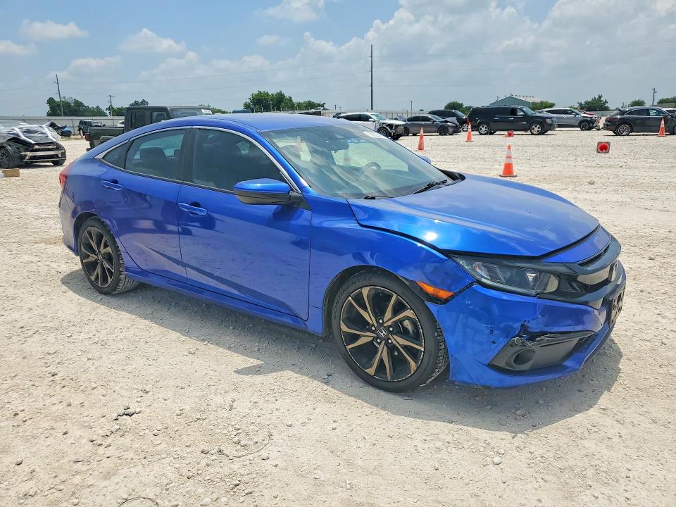 2020 Honda VIN 2HGFC2F89LH571773 COPART salvage auction — FRONT END, Tx - Salvage Vehicle Title, sold $550 on 2026-08-06 (photo 4)