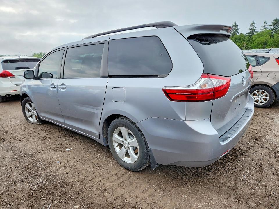 2017 Toyota Sienna VIN 5TDKZ3DC3HS889907 COPART salvage auction — FRONT END, ON - PERMIT IRREPAIRABLE, sold $1,500 on 2026-07-28 (photo 2)