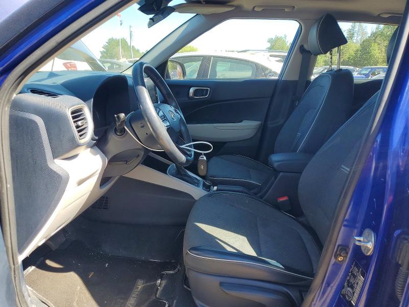 2022 Hyundai Venue VIN KMHRC8A32NU133778 COPART salvage auction — FRONT END, ON - PERMIT SALVAGE, sold $600 on 2026-07-21 (photo 7)