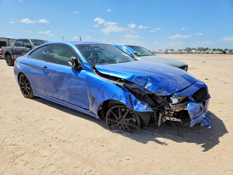 2014 BMW 4 series VIN WBA3N7C54EK221849 COPART salvage auction — FRONT END, Tx - Certificate Of Title, sold $450 on 2026-07-09 (photo 4)