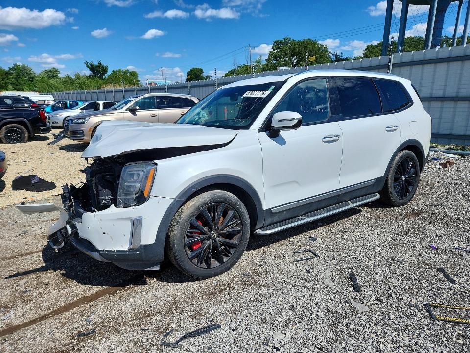 2020 Kia Telluride VIN 5XYP5DHC6LG086032 COPART salvage auction — FRONT END, Mi - Certificate Of Title, sold $6,400 on 2026-07-29 (photo 1)