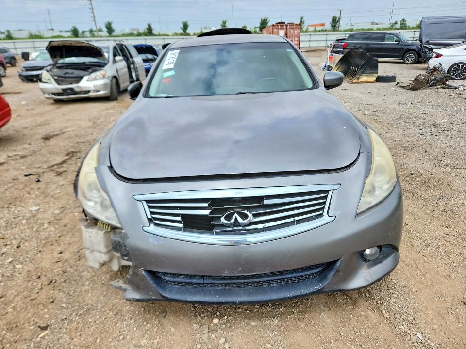 2013 Infiniti G VIN JN1CV6AR1DM765587 COPART salvage auction — FRONT END, Il - Salvage Certificate, sold $250 on 2026-07-30 (photo 5)