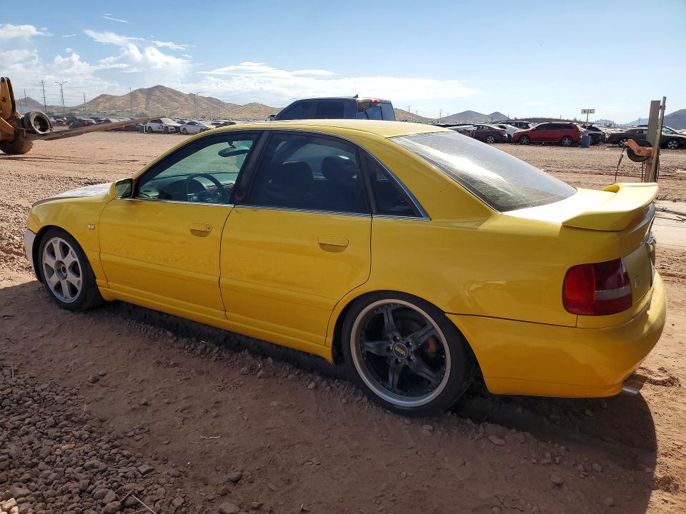 2000 Audi S4 VIN WAUDD68D1YA046214 COPART salvage auction — MINOR DENT/SCRATCHES, AZ - CERT OF TITLE-RESTORED SALVAGE, sold $2,450 on 2026-07-31 (photo 2)