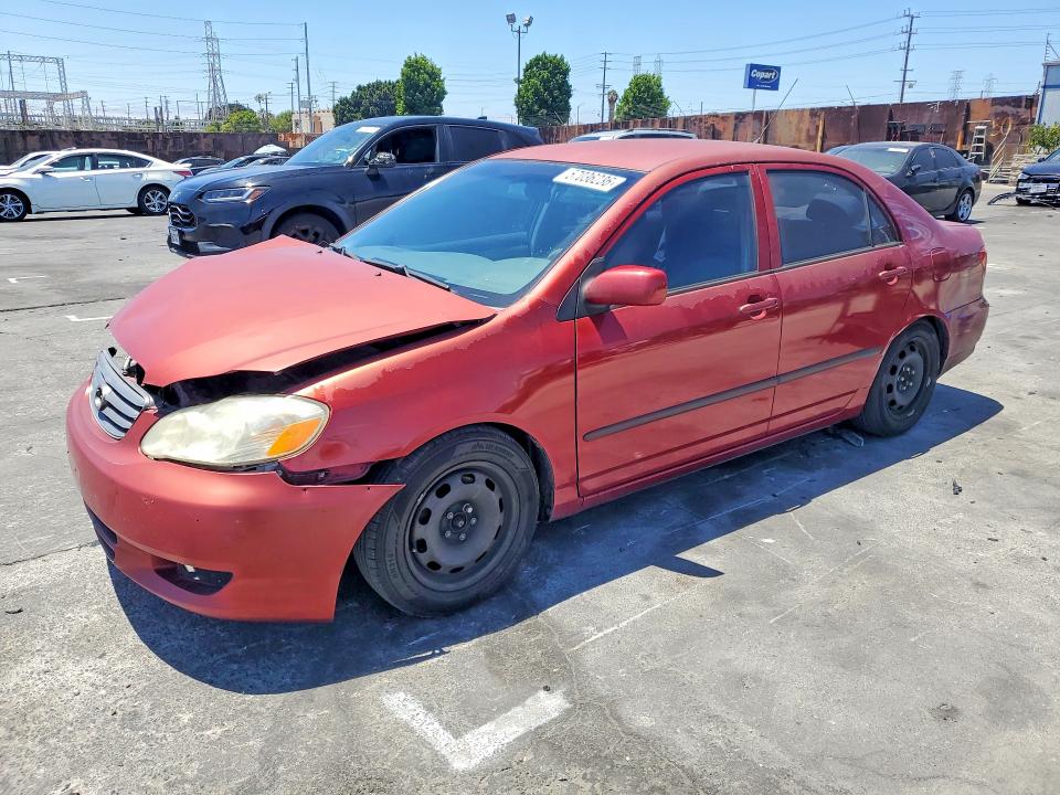 2004 Toyota Corolla VIN JTDBR32E242018129 COPART salvage auction — FRONT END, Ca - Salvage Certificate, sold $550 on 2026-07-15 (photo 1)