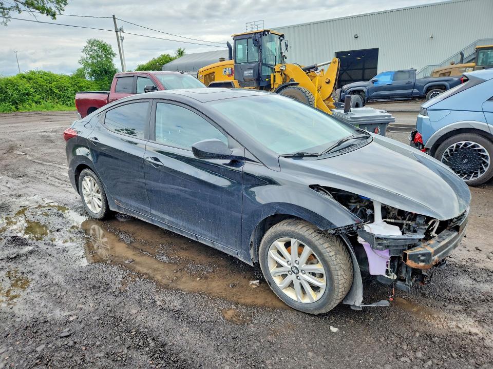 2016 Hyundai Elantra VIN KMHDH4AE6GU591297 COPART salvage auction — FRONT END, Qc - Gravement Accidente, sold $525 on 2026-07-28 (photo 4)