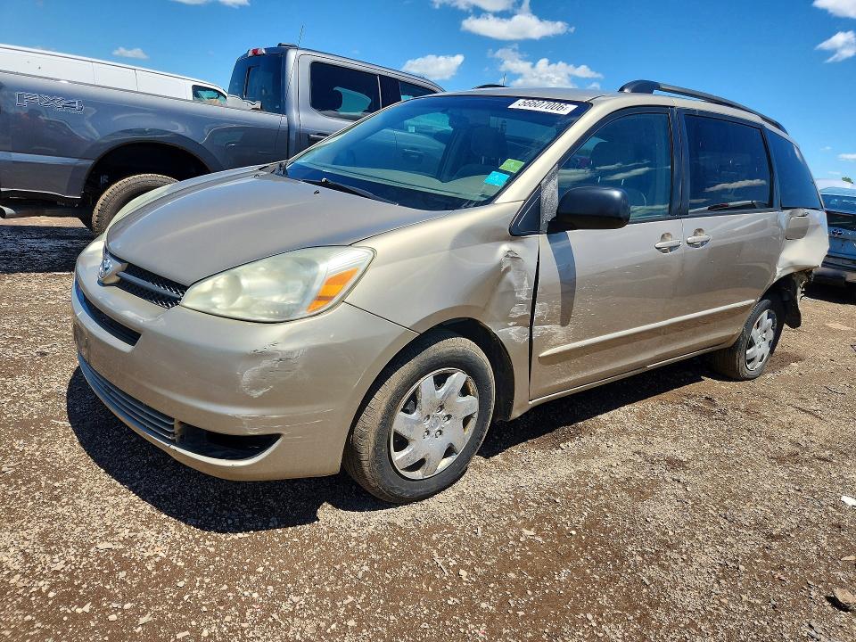 2004 Toyota Sienna VIN 5TDZA23CX4S162579 COPART salvage auction — REAR END, Il - Salvage Certificate, sold $725 on 2026-07-21 (photo 1)
