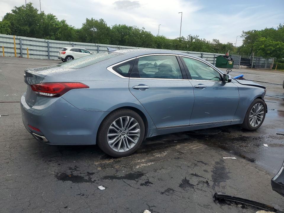 2017 Genesis G80 VIN KMHGN4JE9HU168477 COPART salvage auction — FRONT END, Fl - Certificate Of Destruction, sold $2,600 on 2026-07-13 (photo 3)