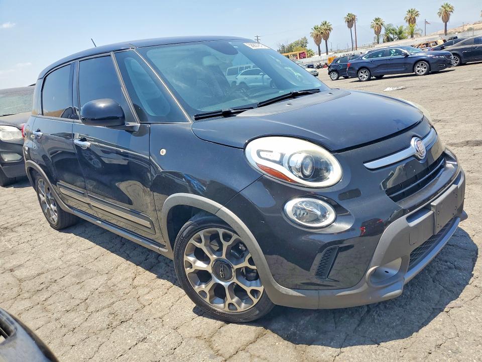 2014 Fiat 500l VIN ZFBCFADH8EZ005857 COPART salvage auction — VANDALISM, Ca - Salvage Certificate, sold $825 on 2026-08-13 (photo 4)