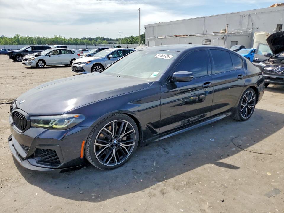 2022 BMW 5er VIN WBA53BJ09NWX46715 COPART salvage auction — REAR END, Va - Cert Of Title - Salvage, sold $21,400 on 2026-07-15 (photo 1)