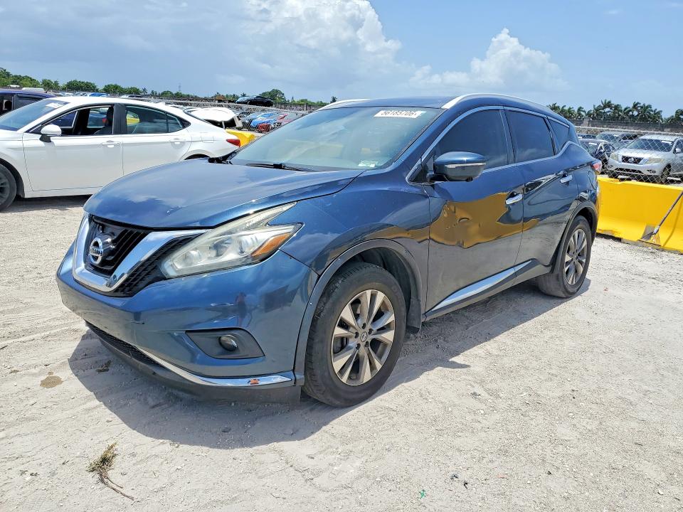 2015 Nissan Murano VIN 5N1AZ2MG2FN234550 COPART salvage auction — SIDE, Salvage Title, sold $1,100 on 2026-07-29 (photo 1)