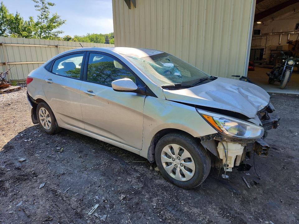 2016 Hyundai Accent VIN KMHCT4AE8GU968352 COPART salvage auction — FRONT END, Vt - Cert Of Title-Salvage Vehicle, sold $175 on 2026-07-13 (photo 4)